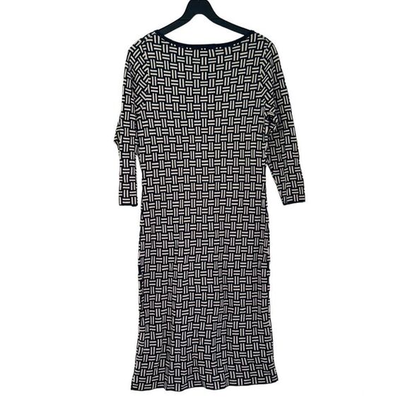 Boden Jacquard Knitted Tunic 3/4 Sleeves Dress Size 8L - Picture 2 of 4